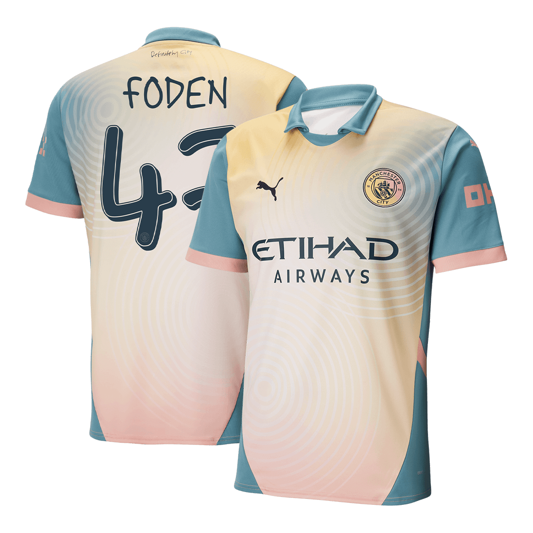 FODEN #47 Manchester City Fourth Away Soccer Jersey 2024/25 - Definitely City