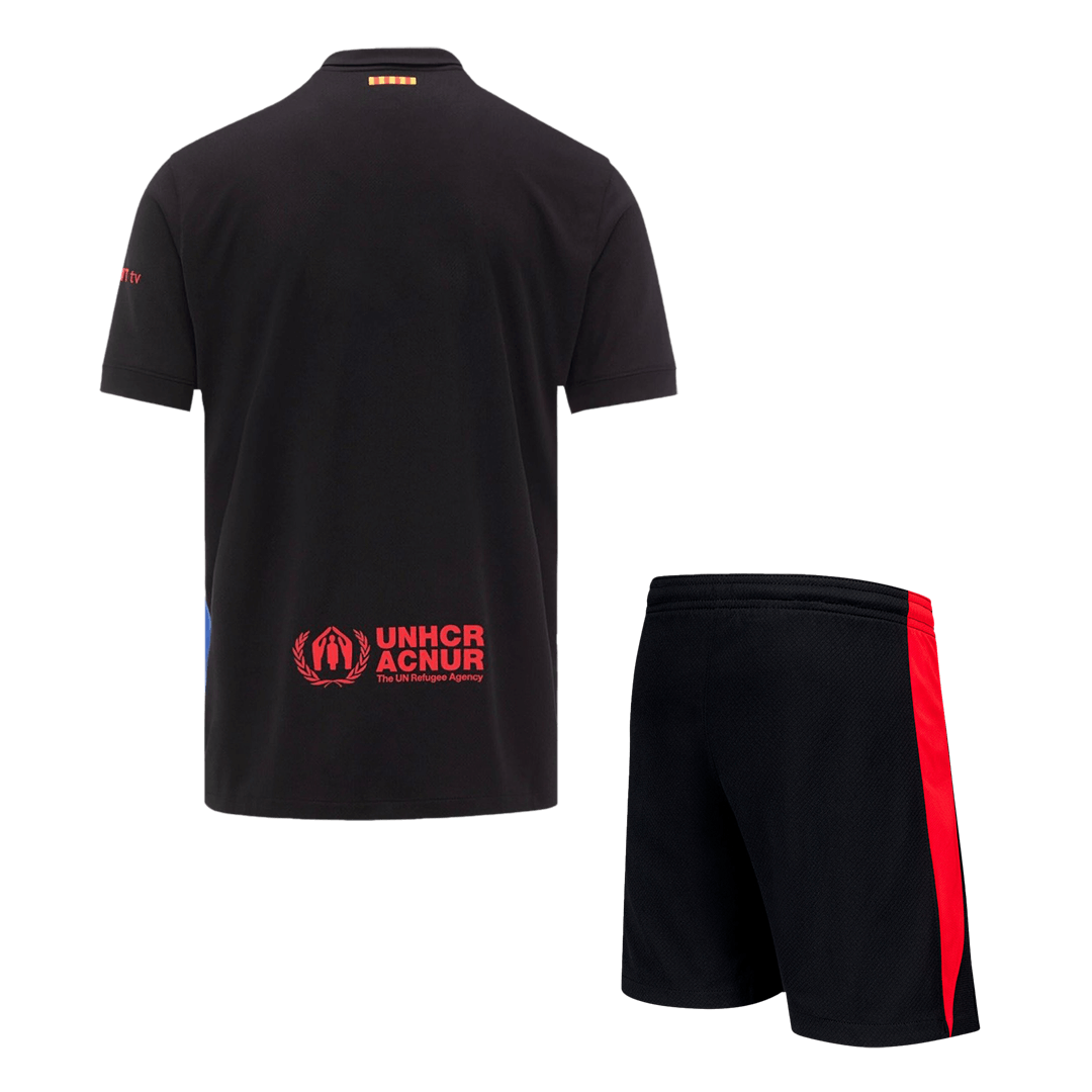 Barcelona Away Jerseys Kit 2024/25 - Spotify Logo Without Text