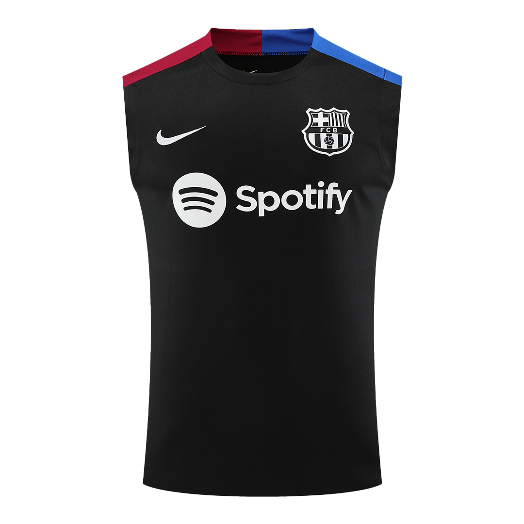 Barcelona Pre-Match Sleeveless Top 2024/25 Black