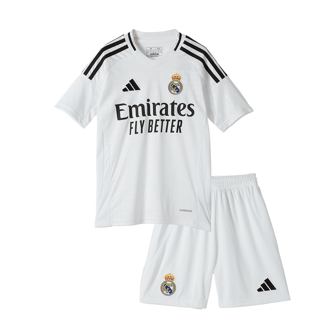 Real Madrid Home Kids Soccer Jerseys Kit 2024/25