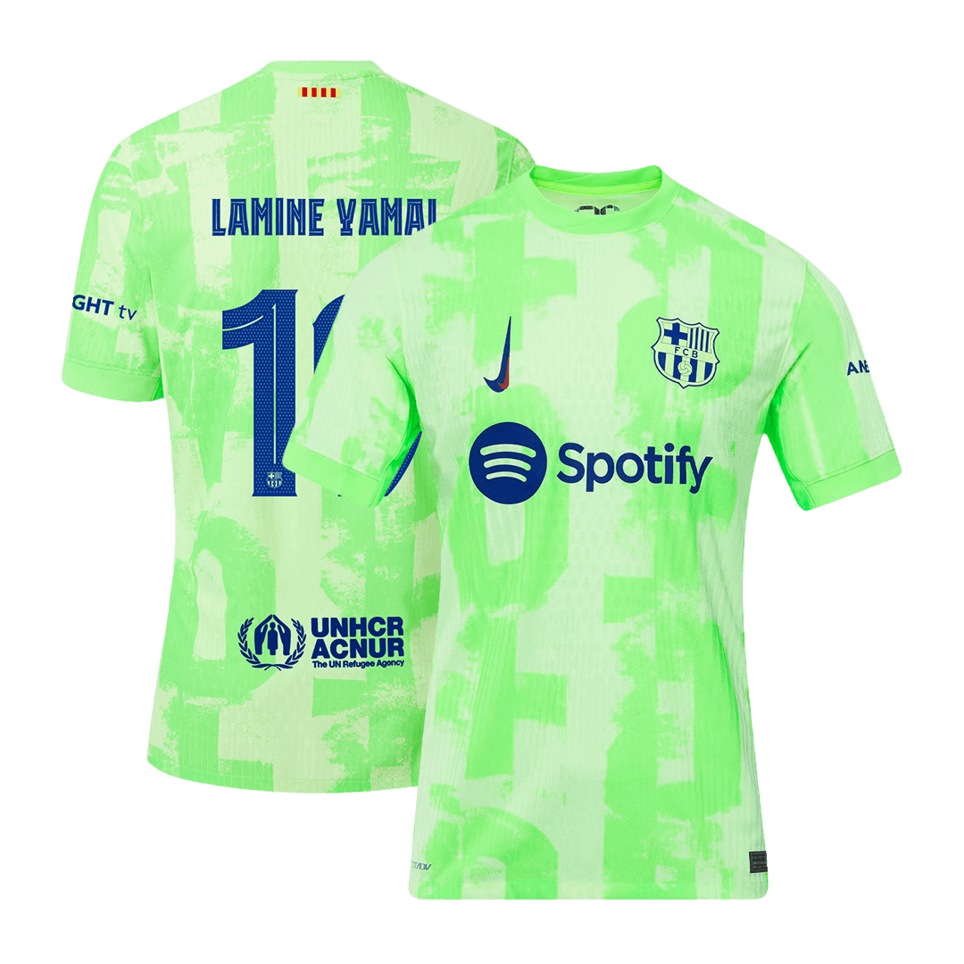 LAMINE YAMAL #19 Barcelona Third Away Authentic Soccer Jersey 2024/25 - UCL