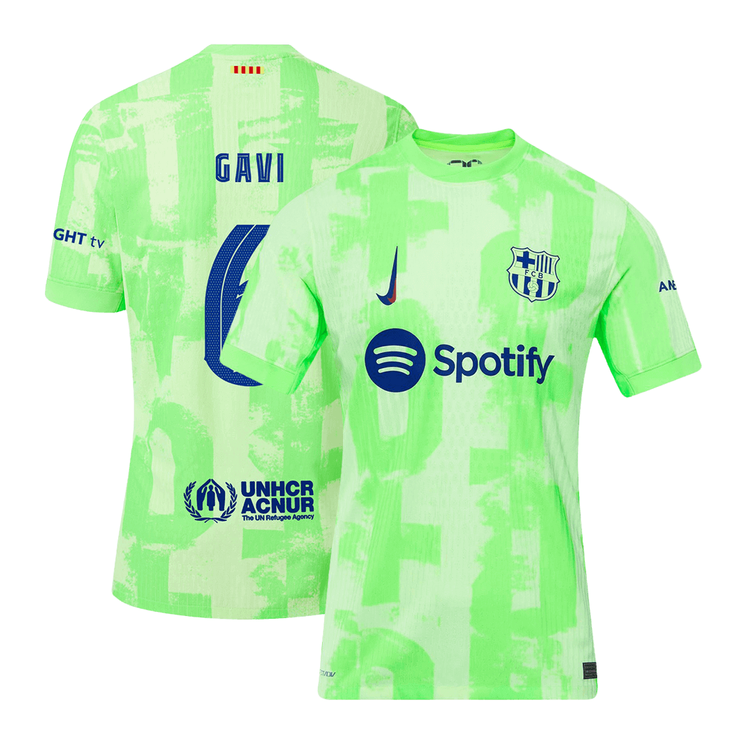 GAVI #6 Barcelona Third Away Authentic Soccer Jersey 2024/25 - UCL