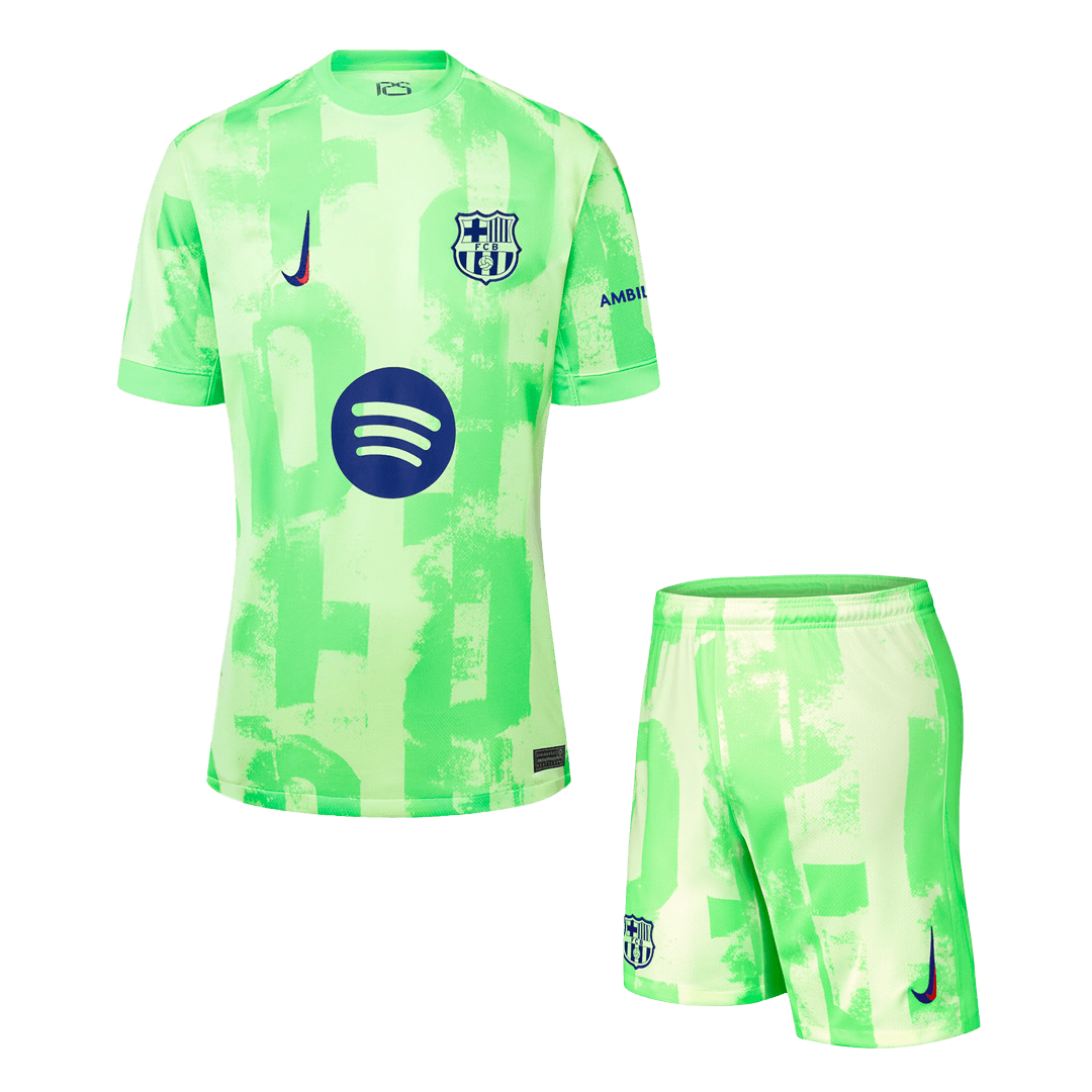 Barcelona Third Away Jerseys Kit 2024/25 - (Spotify Logo Without Text)