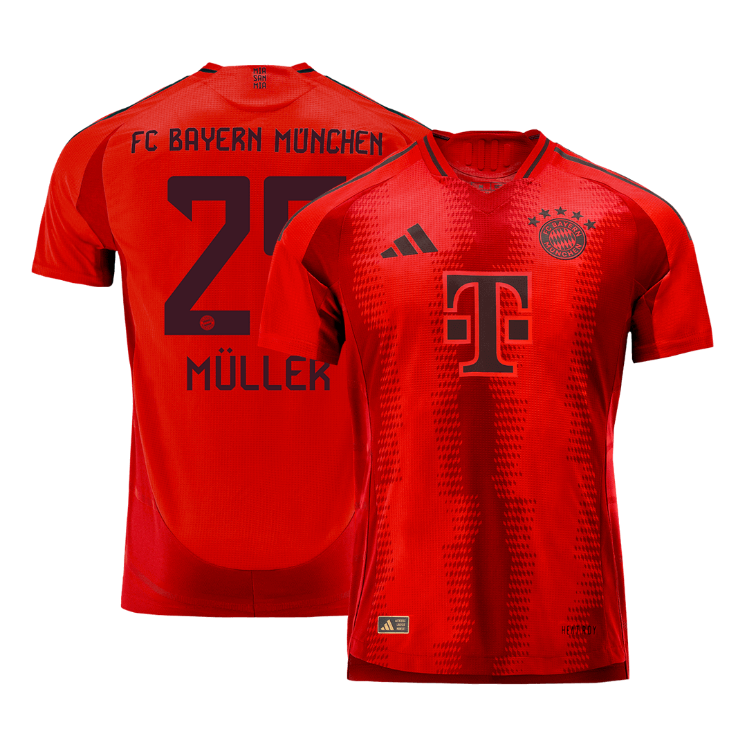 MÜLLER #25 Bayern Munich Home Authentic Soccer Jersey 2024/25