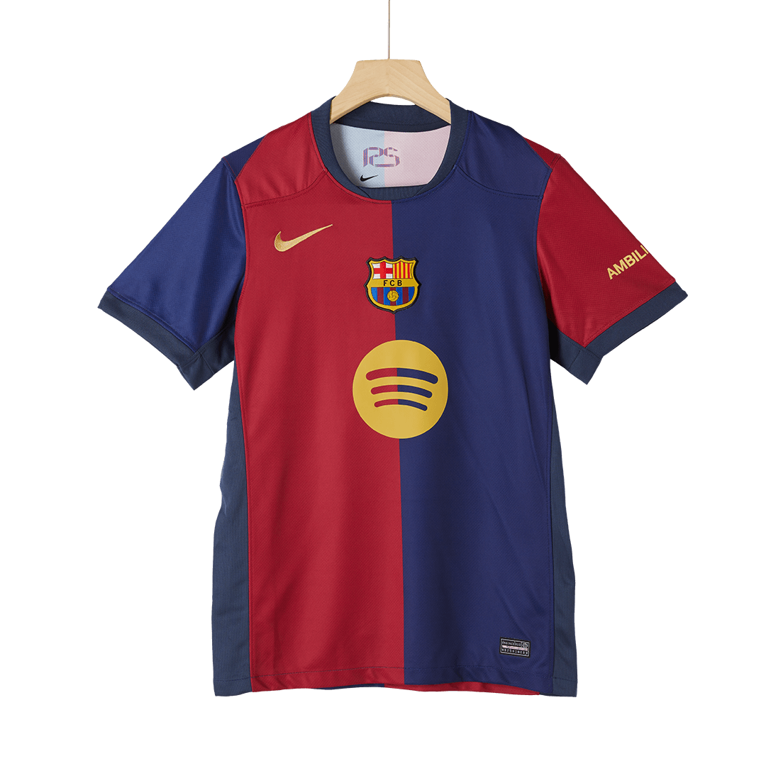 Barcelona Home Soccer Jersey 2024/25-Spotify Logo Without Text