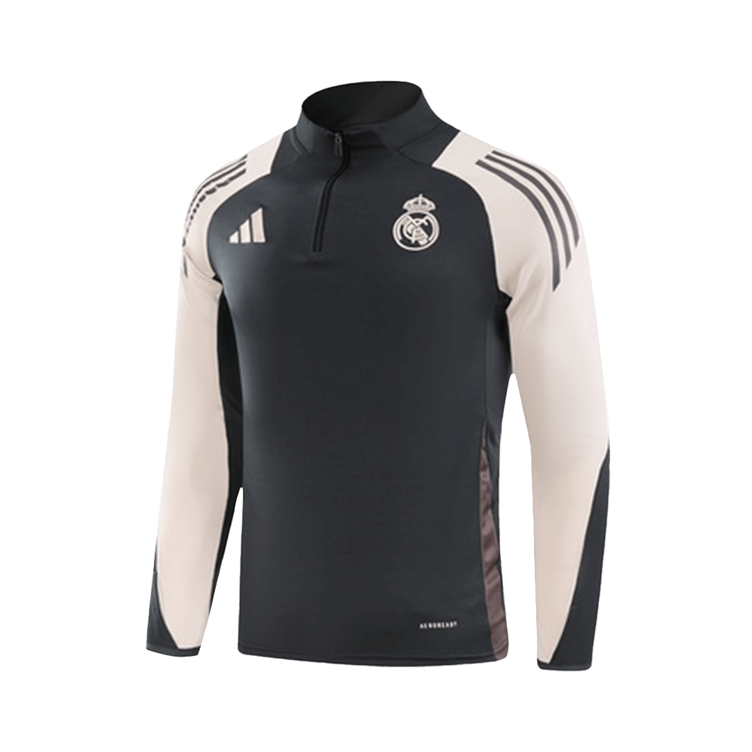 Real Madrid 1/4 Zip Tracksuit 2024/25 Gray