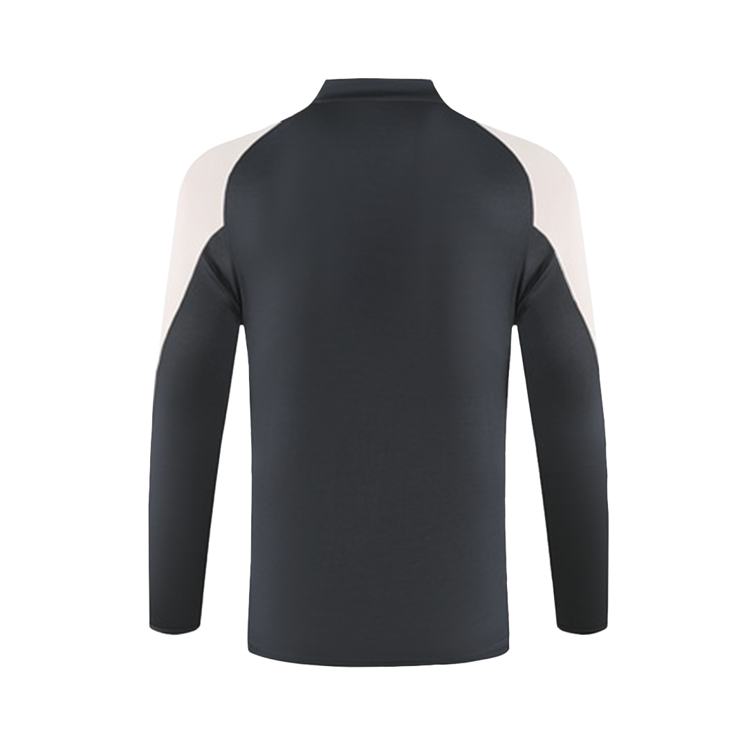 Real Madrid 1/4 Zip Tracksuit 2024/25 Gray