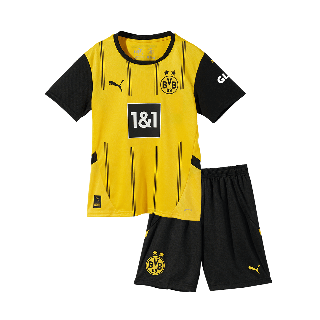 Borussia Dortmund Home Kids Soccer Jerseys Kit 2024/25