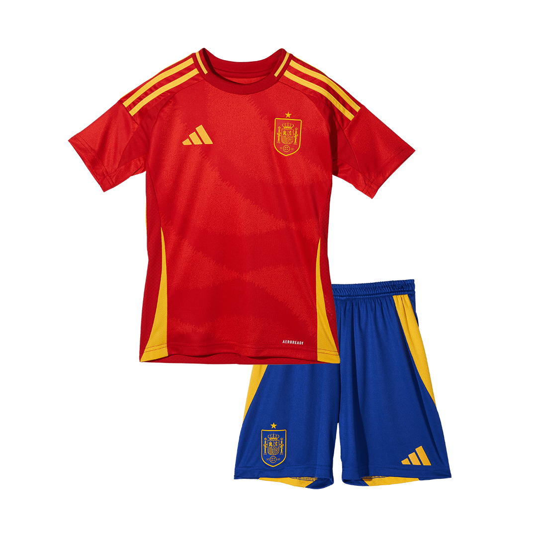 Spain Home Kids Soccer Jerseys Kit EURO 2024