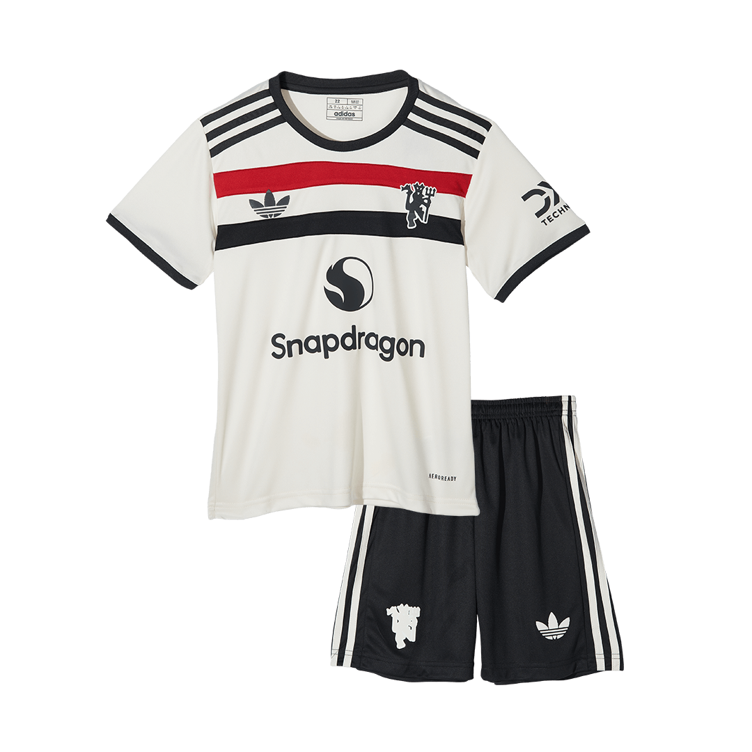 Manchester United Third Away Kids Soccer Jerseys Kit 2024/25