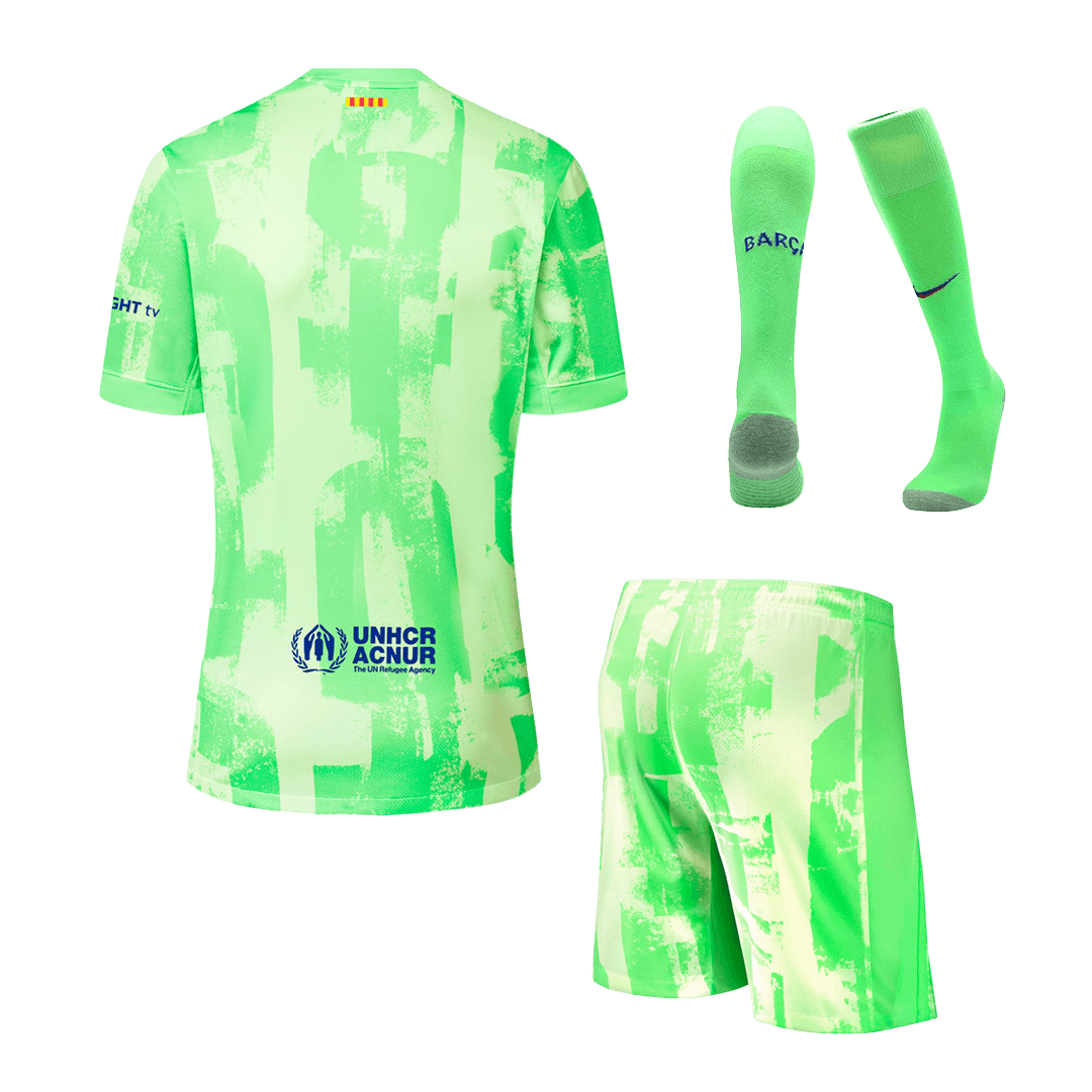 Barcelona Third Away Jerseys Full Kit 2024/25- (Spotify Logo Without Text)