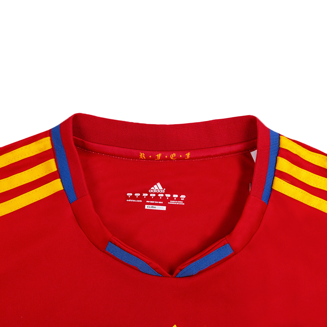 Vintage Soccer Jersey SILVA #21 Spain Home 2010