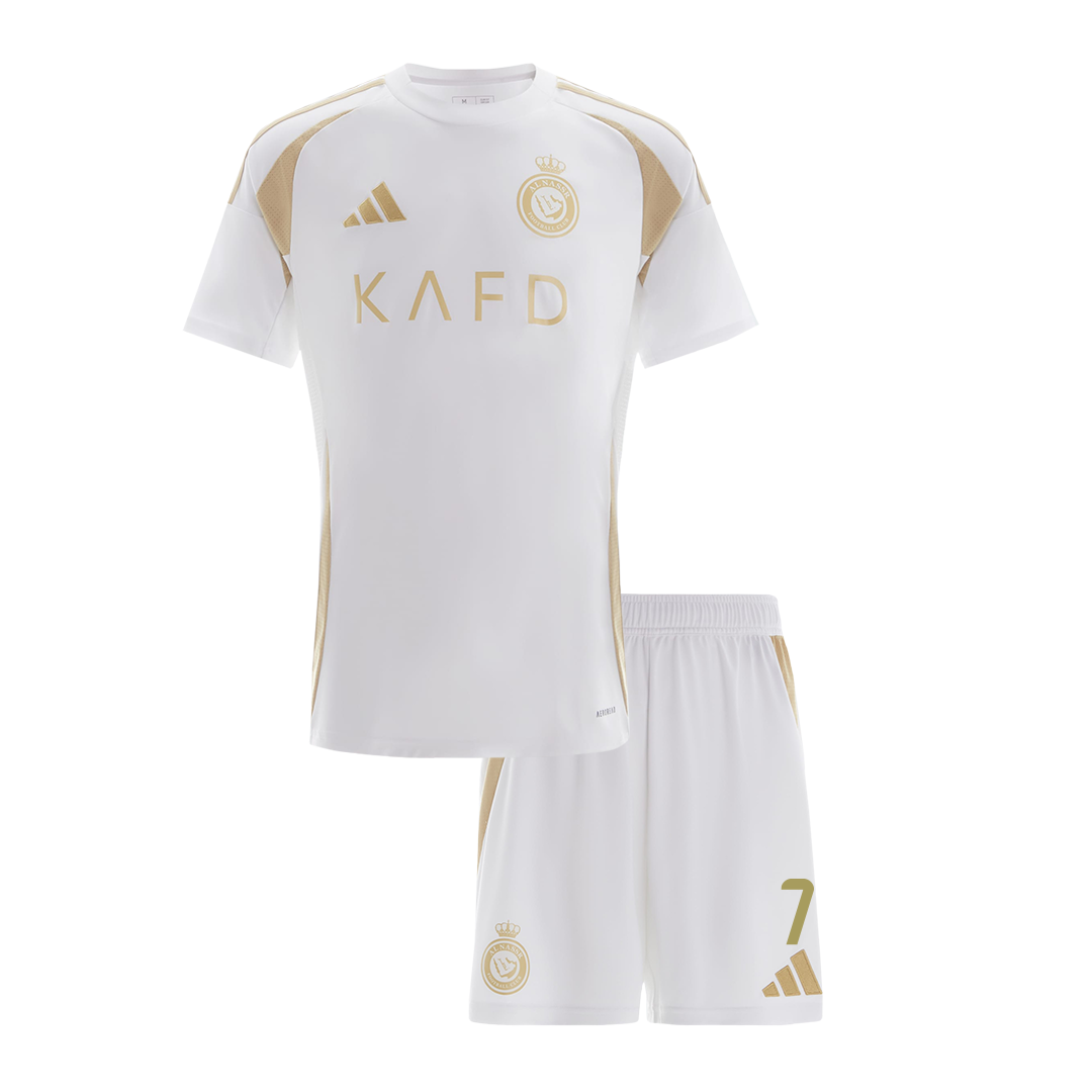 RONALDO #7 Al Nassr Third Away Kids Soccer Jerseys Kit 2024/25 - ACL