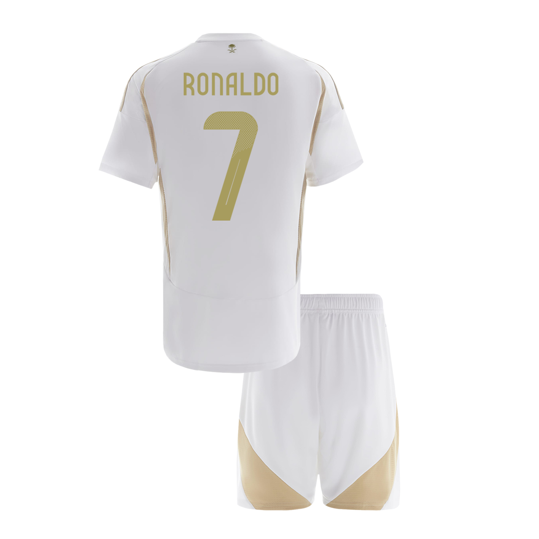 RONALDO #7 Al Nassr Third Away Kids Soccer Jerseys Kit 2024/25 - ACL