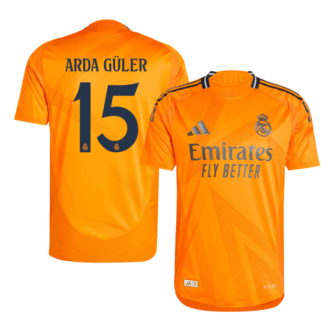 ARDA GÜLER #15 Real Madrid Away Authentic Soccer Jersey 2024/25