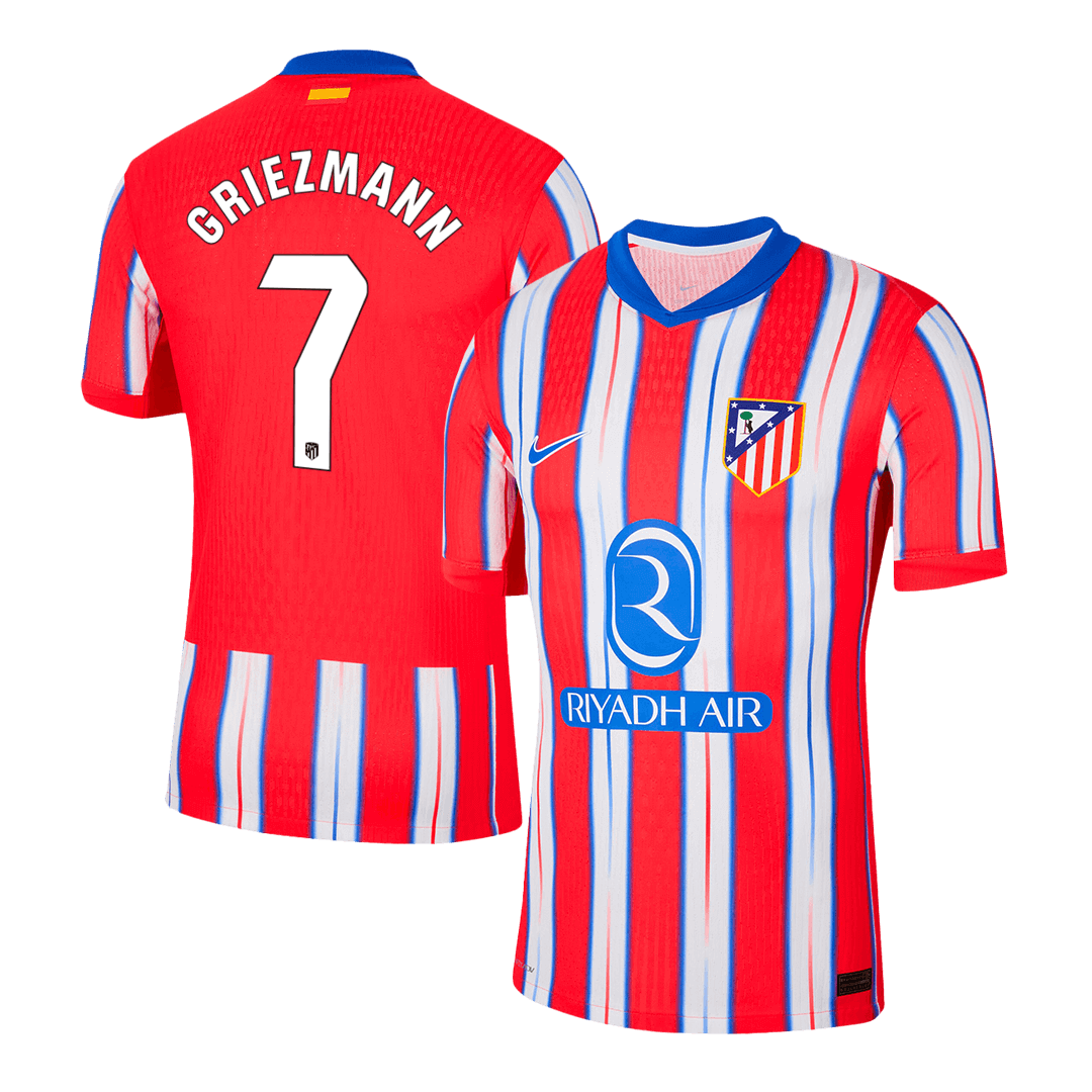 GRIEZMANN #7 Atletico Madrid Home Authentic Soccer Jersey 2024/25