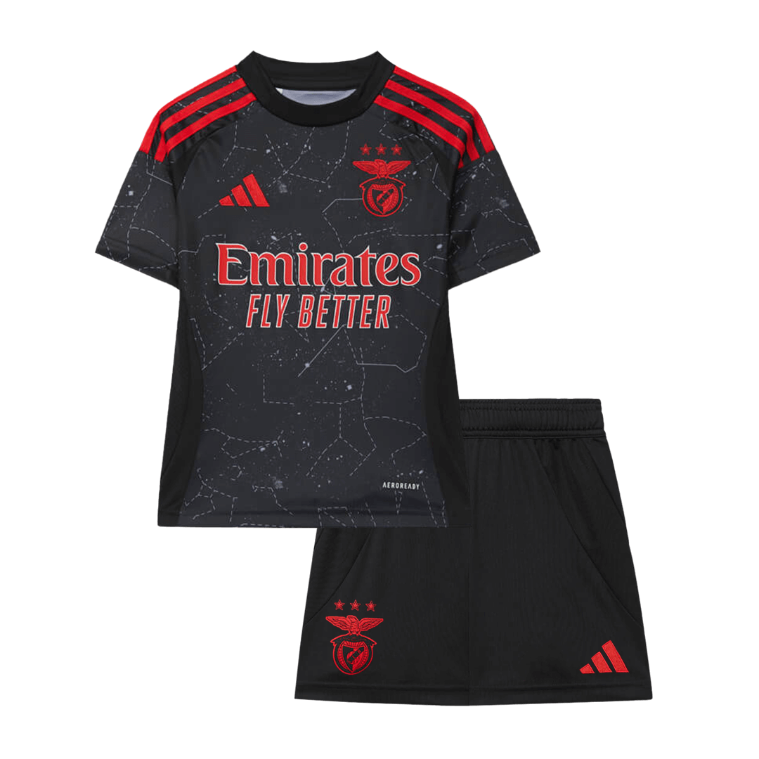 Benfica Away Kids Soccer Jerseys Kit 2024/25