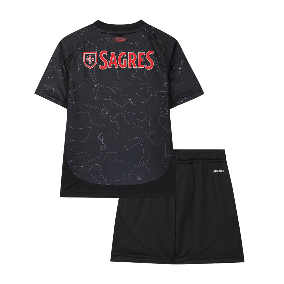 Benfica Away Kids Soccer Jerseys Kit 2024/25