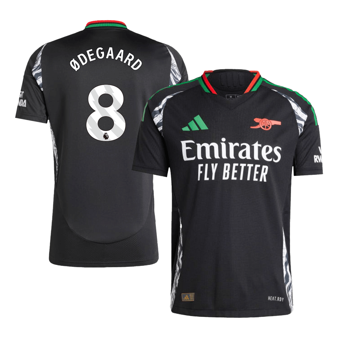 ØDEGAARD #8 Arsenal Away Authentic Soccer Jersey 2024/25
