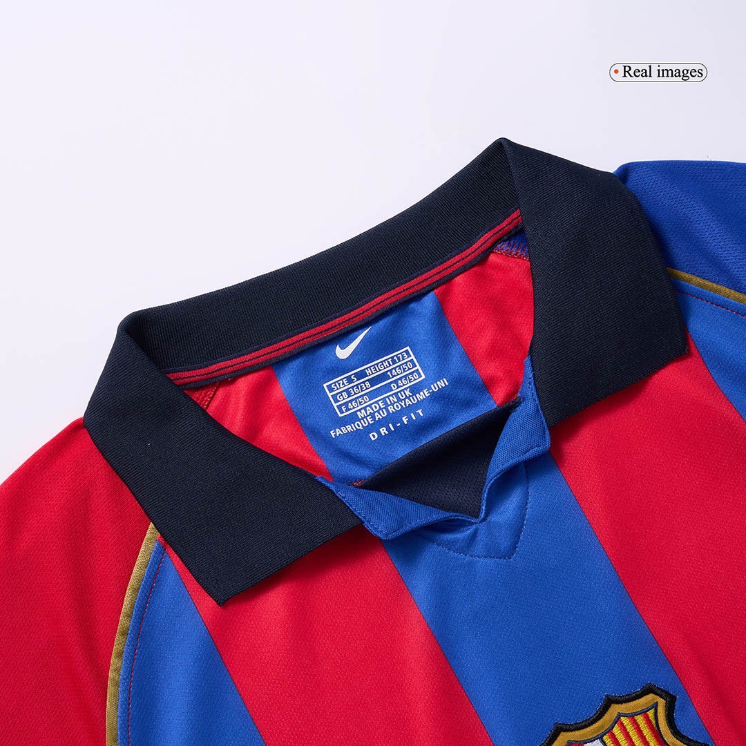 Vintage Soccer Jersey XAVI #6 Barcelona Home 2001/02
