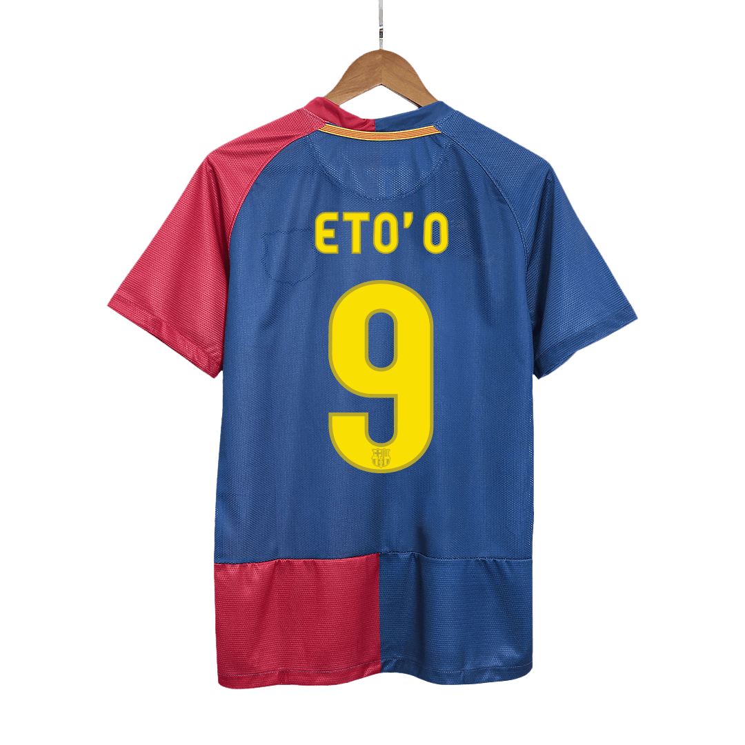 Vintage Soccer Jersey A.INIESTA #8 Barcelona Home 2008/09 - UCL Final