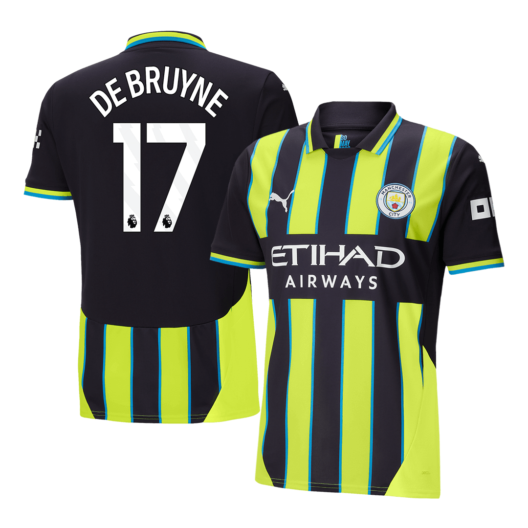 DE BRUYNE #17 Manchester City Away Soccer Jersey 2024/25