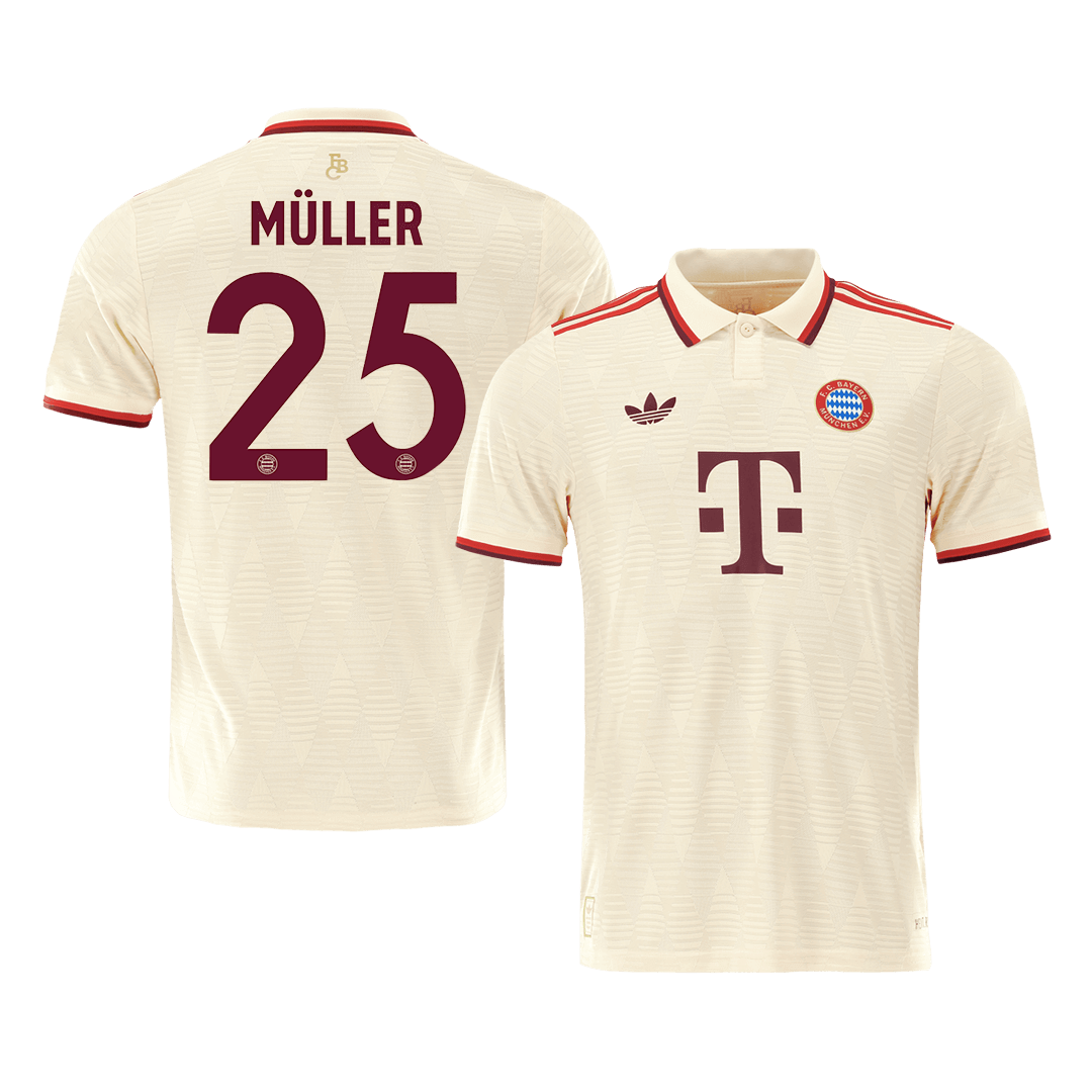 MÜLLER #25 Bayern Munich Third Away Authentic Soccer Jersey 2024/25 - UCL