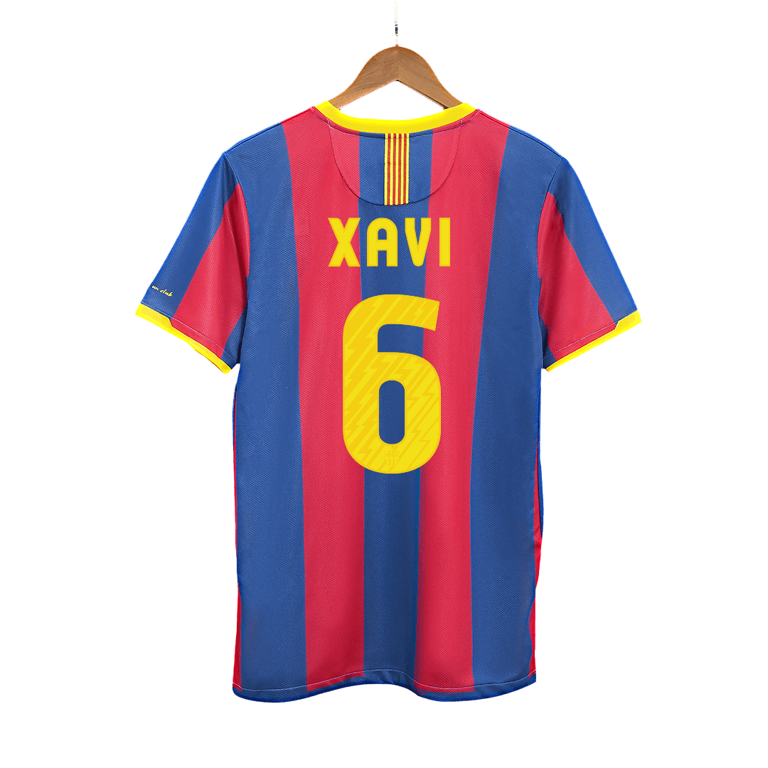 Vintage Soccer Jersey XAVI #6 Barcelona Home 2010/11