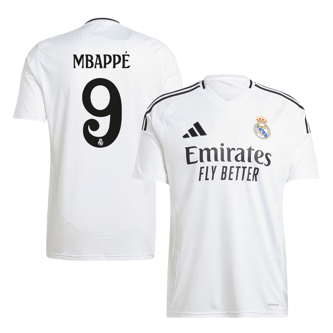 MBAPPÉ #9 Real Madrid Home Soccer Jersey 2024/25