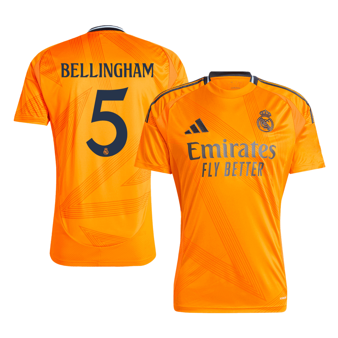 BELLINGHAM #5 Real Madrid Away Soccer Jersey 2024/25