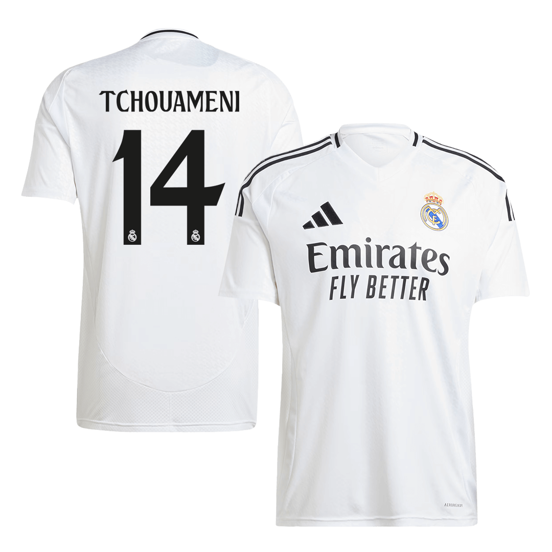 TCHOUAMENI #14 Real Madrid Home Soccer Jersey 2024/25