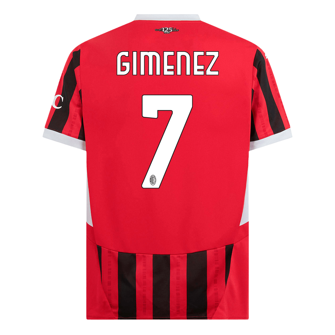 GIMENEZ #7 AC Milan Home Soccer Jersey 2024/25