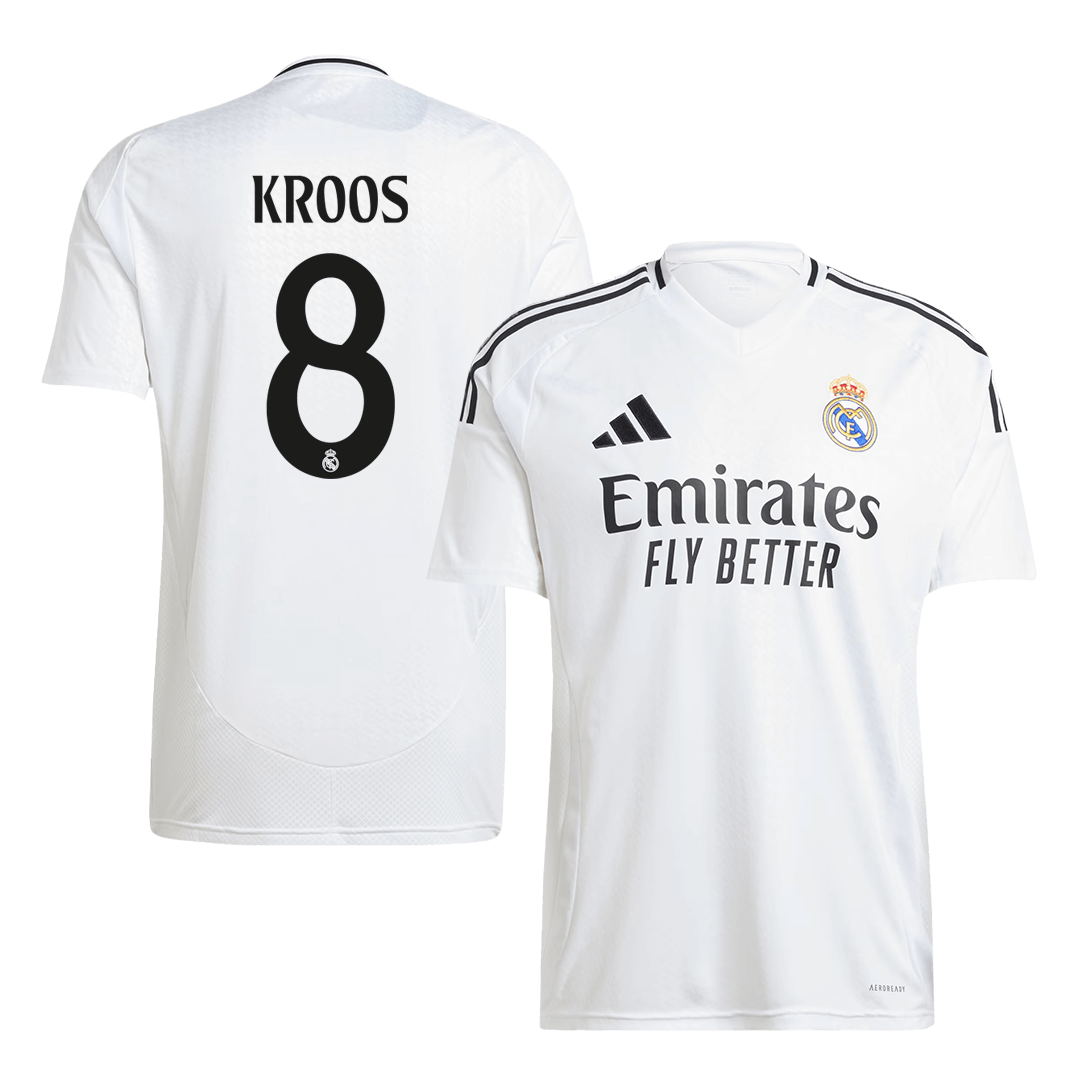 KROOS #8 Real Madrid Home Soccer Jersey 2024/25