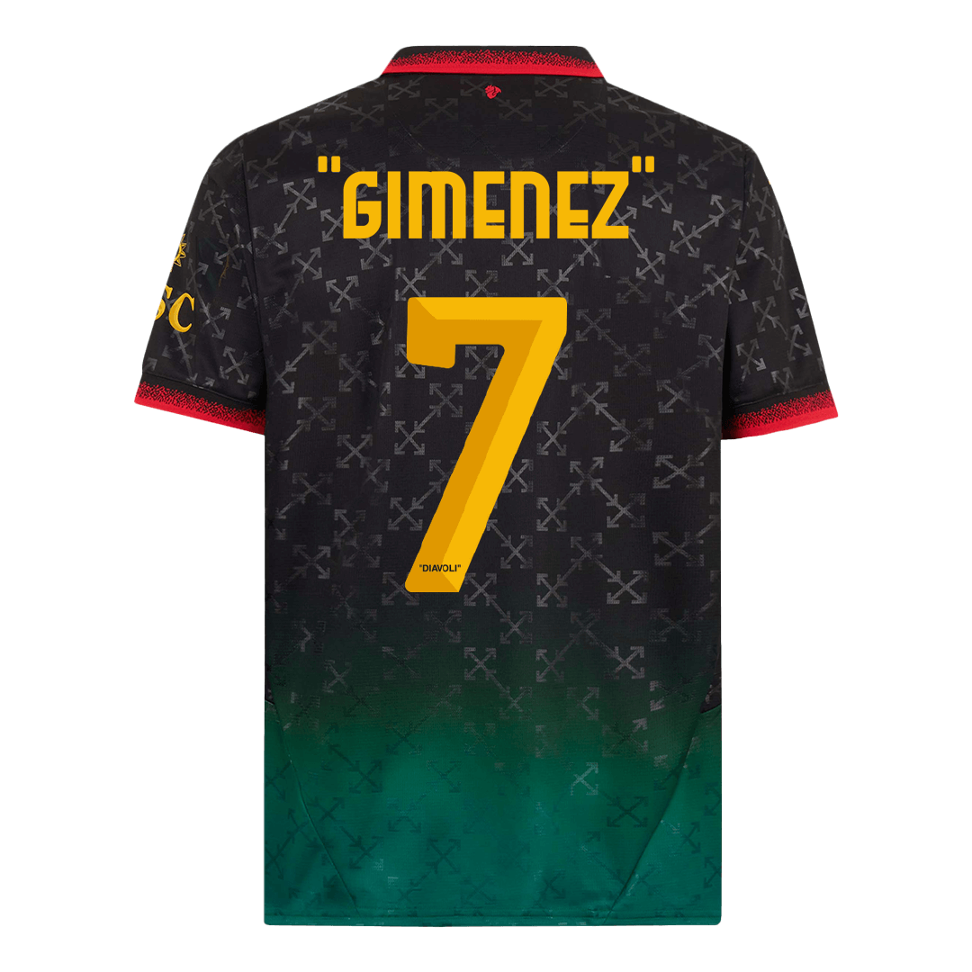 "GIMENEZ" #7 AC Milan Fourth Away Soccer Jersey 2024/25
