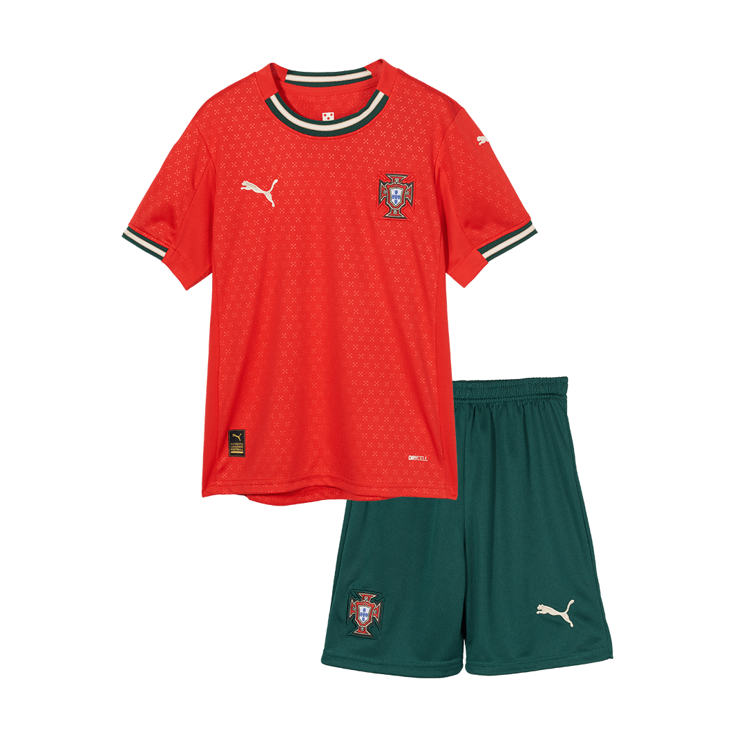 Portugal Home Kids Soccer Jerseys Kit 2025
