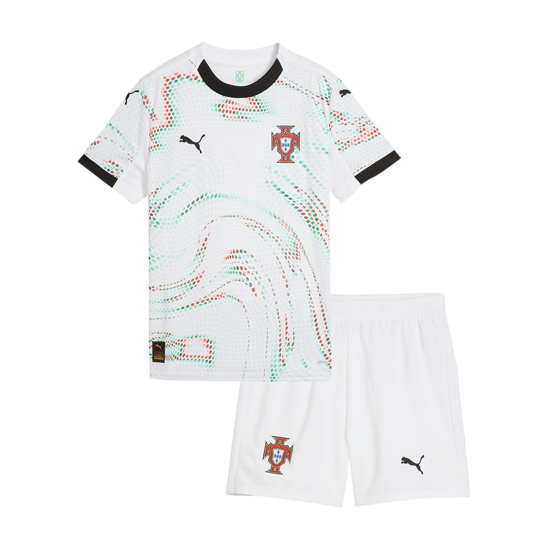 Portugal Away Kids Soccer Jerseys Kit 2025