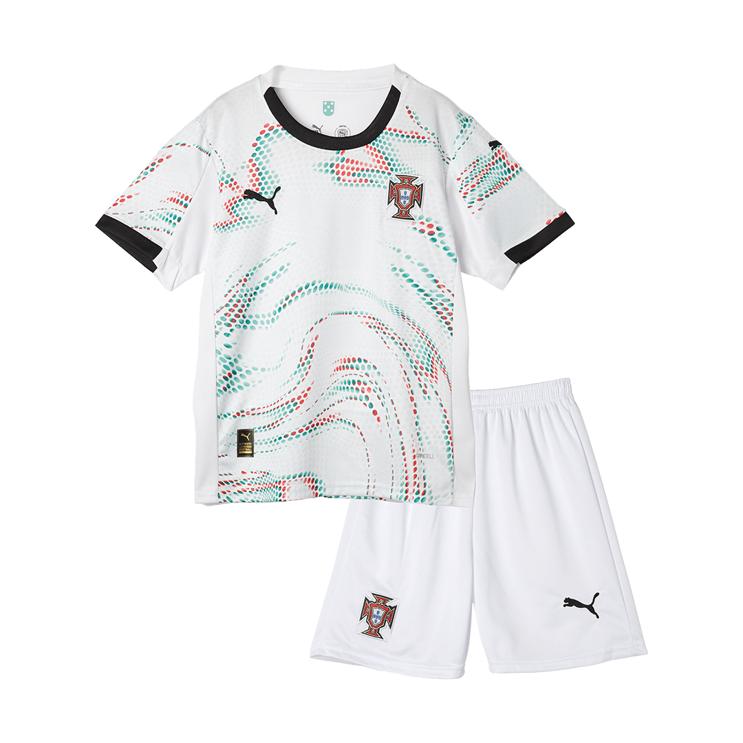 Portugal Away Kids Soccer Jerseys Kit 2025