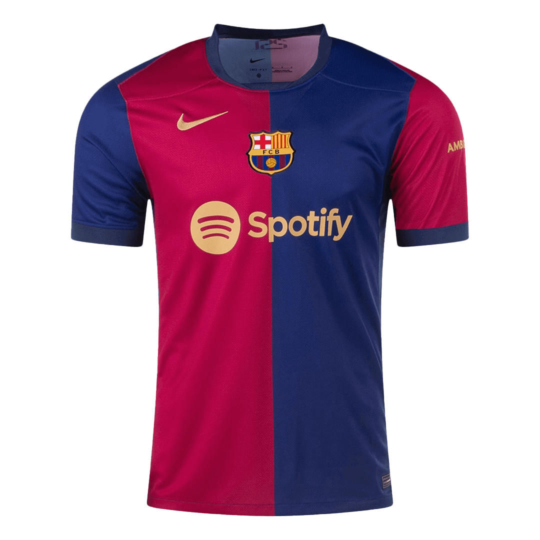 RAPHINHA #11 Barcelona Home Soccer Jersey 2024/25 - UCL