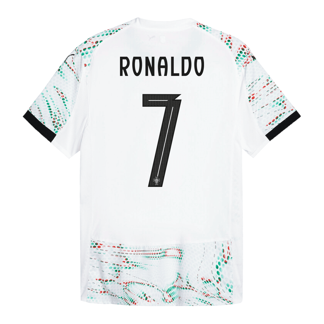 RONALDO #7 Portugal Away Authentic Soccer Jersey 2025