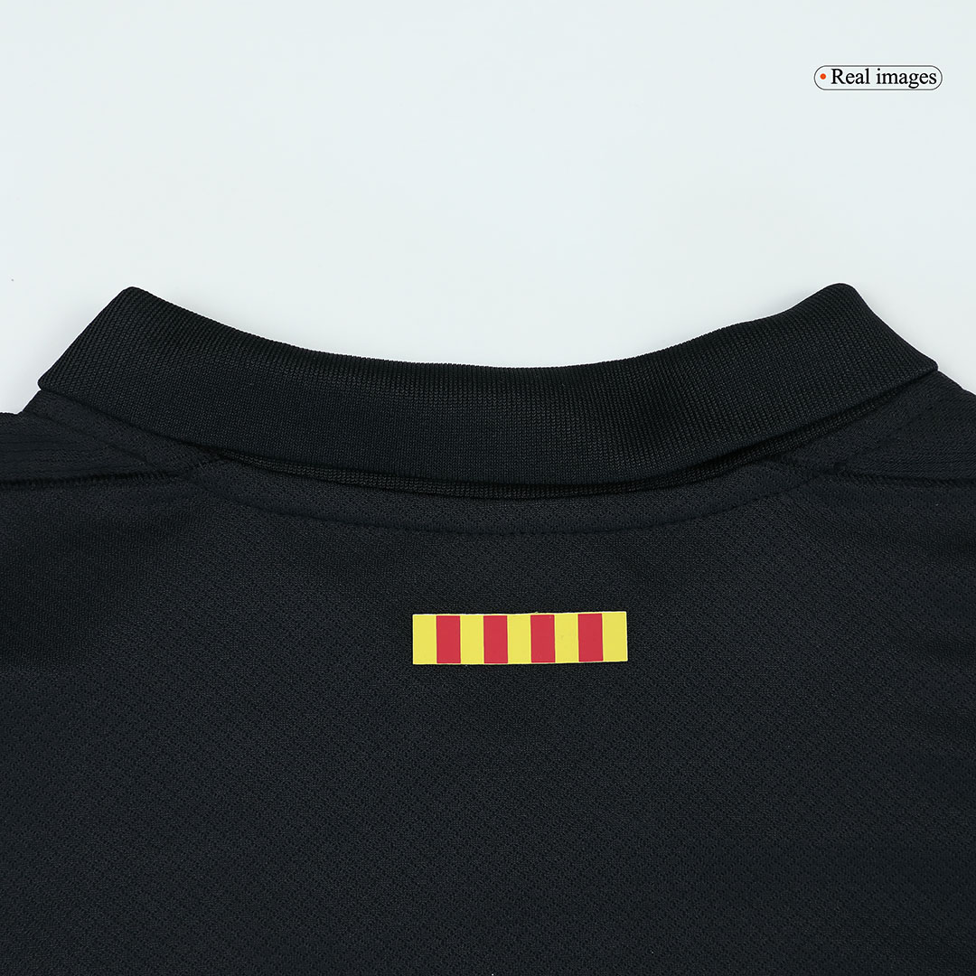 Barcelona Away Kids Soccer Jerseys Kit 2024/25 - Spotify Logo Without Text