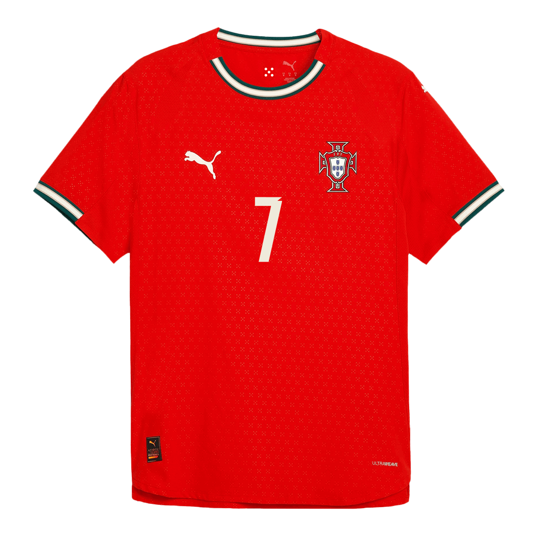 RONALDO #7 Portugal Home Authentic Soccer Jersey 2025