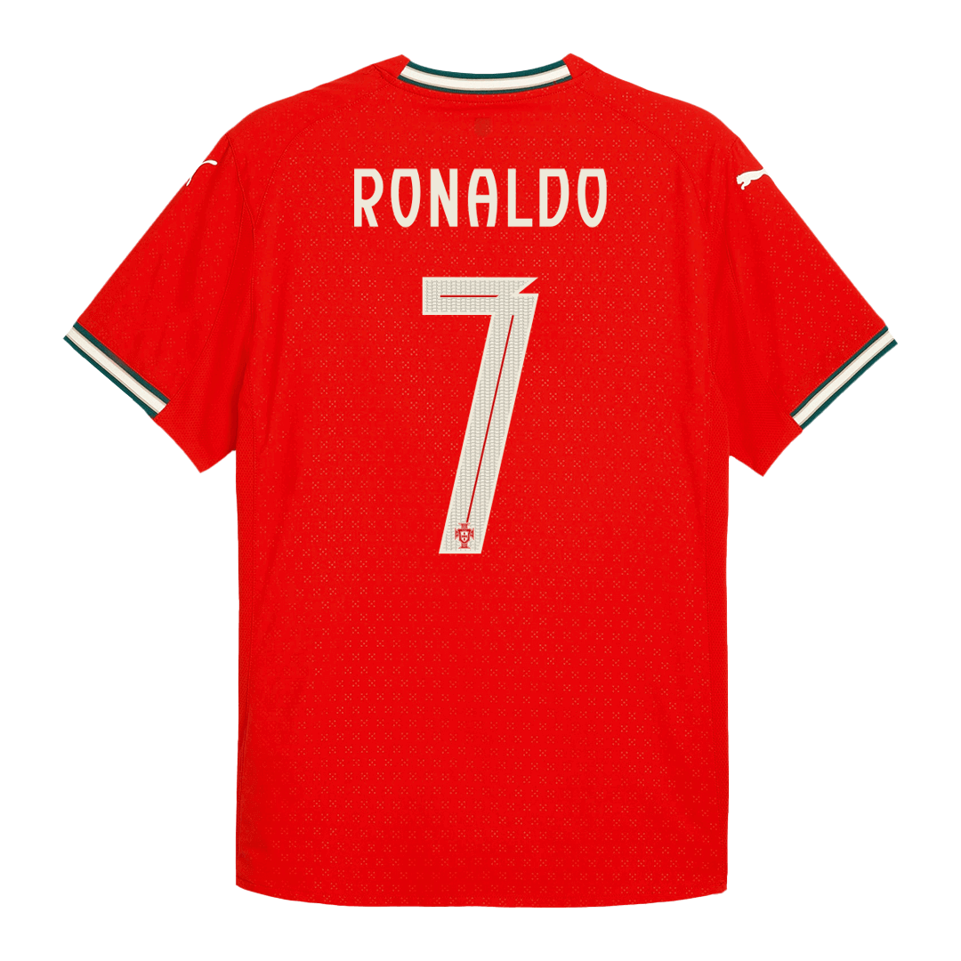 RONALDO #7 Portugal Home Authentic Soccer Jersey 2025