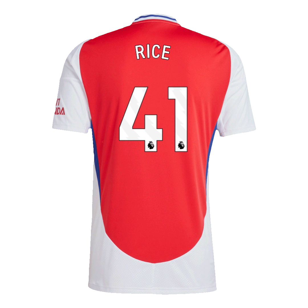 RICE #41 Arsenal Home Soccer Jersey 2024/25