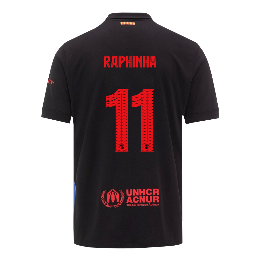 RAPHINHA #11 Barcelona Away Soccer Jersey 2024/25 - UCL