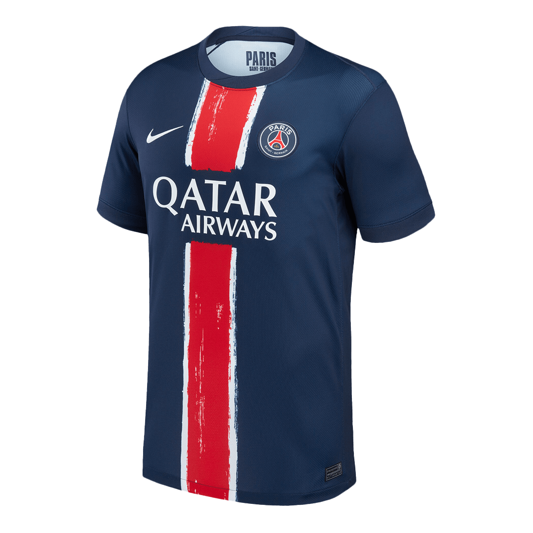KVARATSKHELIA #7 PSG Home Soccer Jersey 2024/25 -UCL