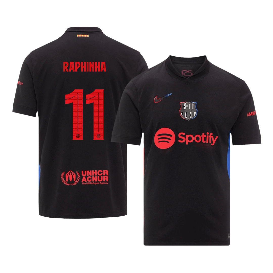 RAPHINHA #11 Barcelona Away Soccer Jersey 2024/25 - UCL