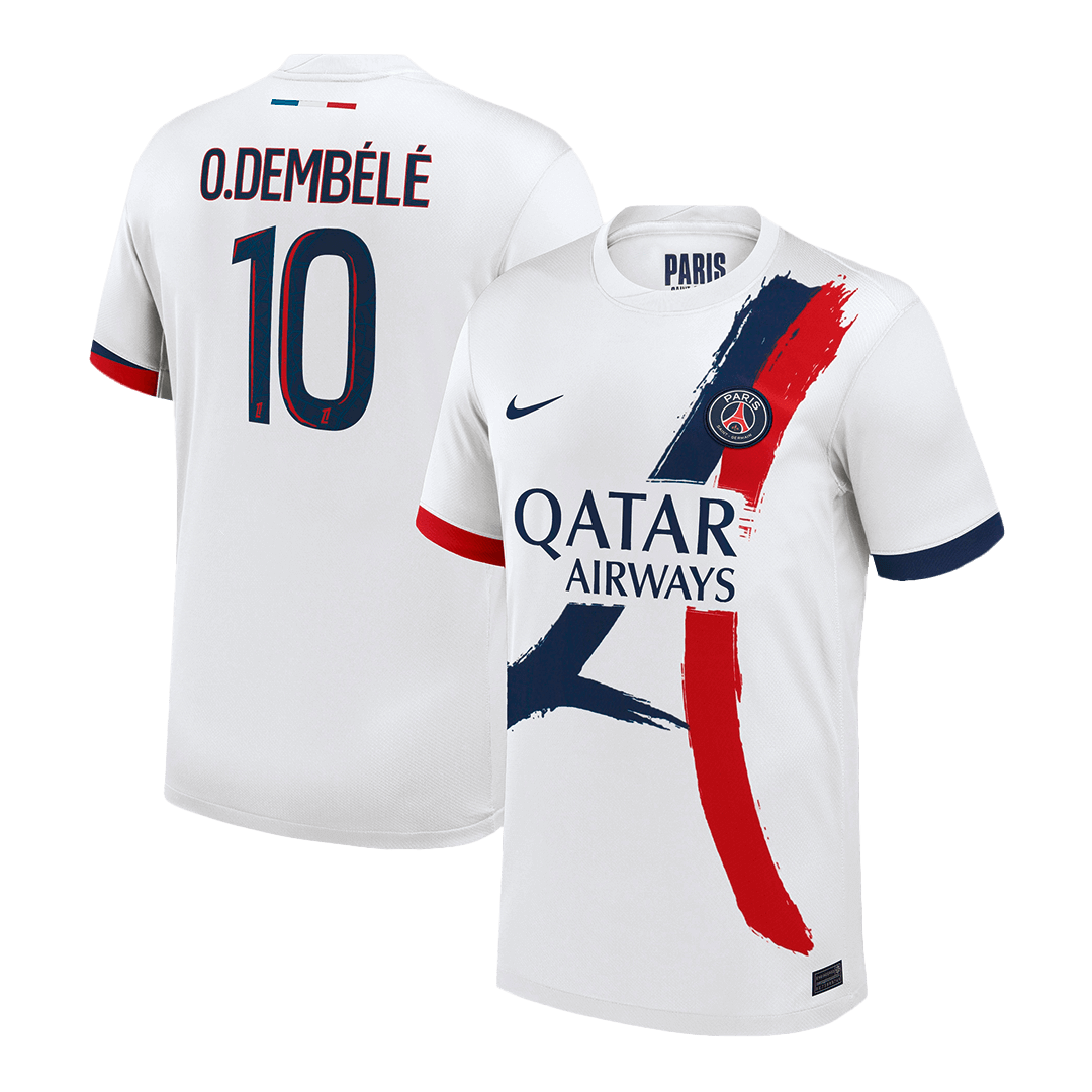 O.DEMBÉLÉ #10 PSG Away Soccer Jersey 2024/25