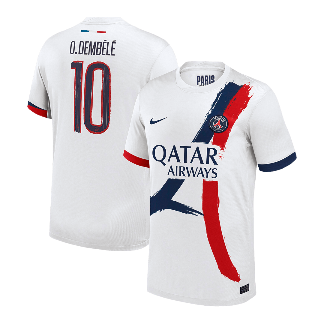 O.DEMBÉLÉ #10 PSG Away Soccer Jersey 2024/25 - UCL
