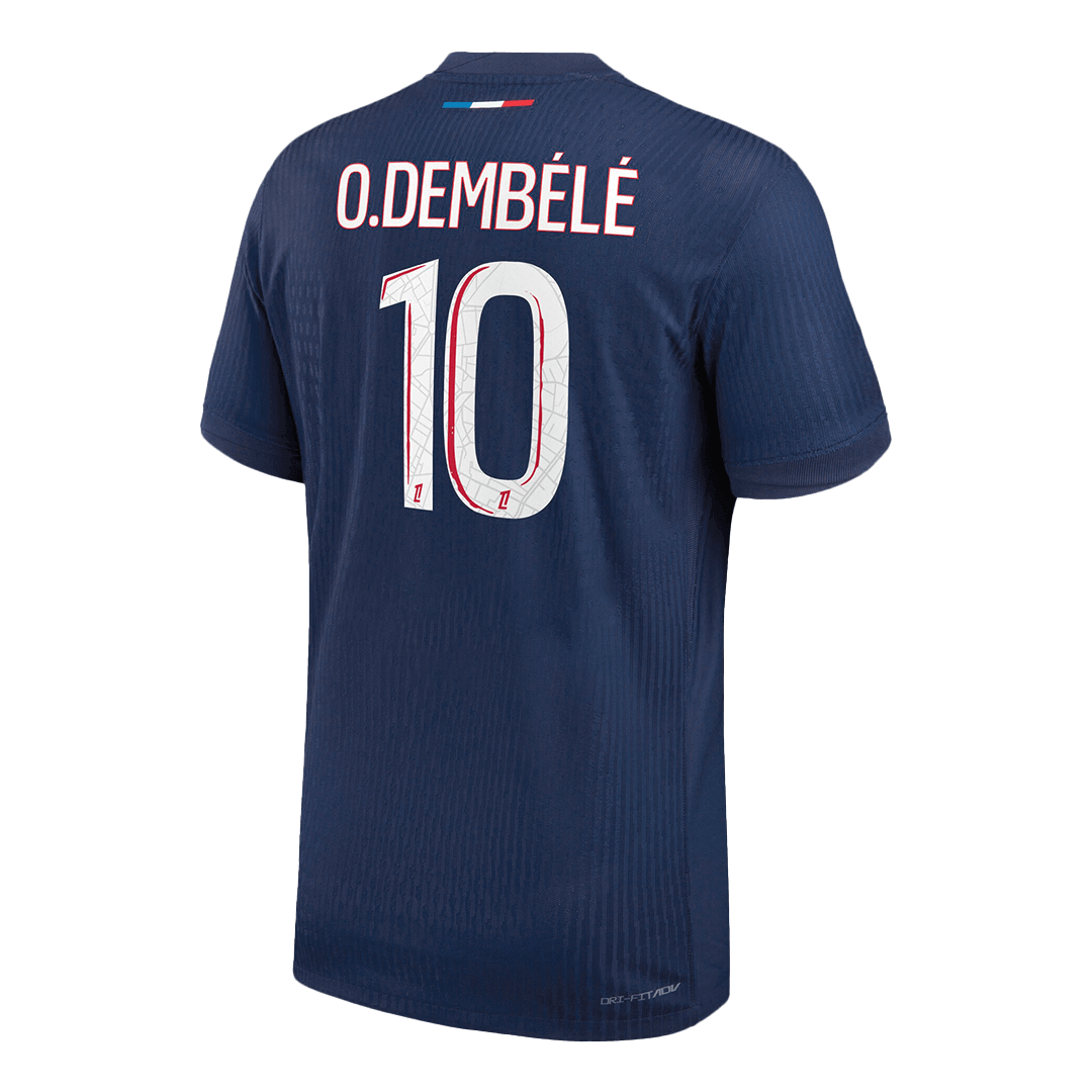 O.DEMBÉLÉ #10 PSG Home Authentic Soccer Jersey 2024/25