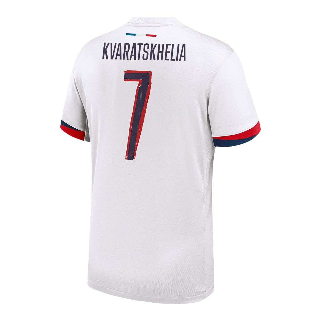KVARATSKHELIA #7 PSG Away Soccer Jersey 2024/25 - UCL